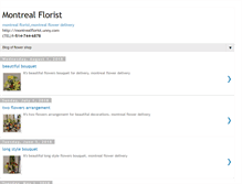 Tablet Screenshot of montrealflorist.unny.com